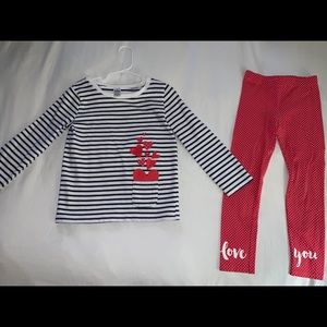 Carters set girls size 6/6x